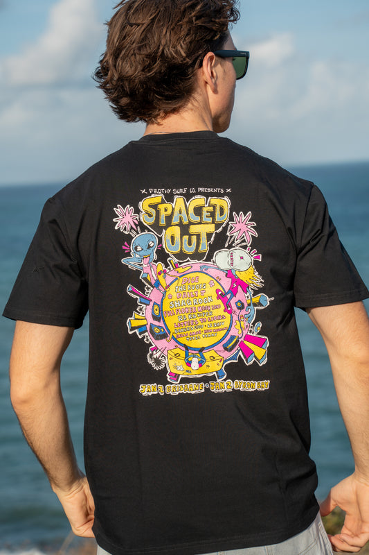 The SPACED OUT Tee- Black